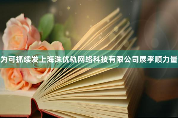 为可抓续发上海洙优轨网络科技有限公司展孝顺力量